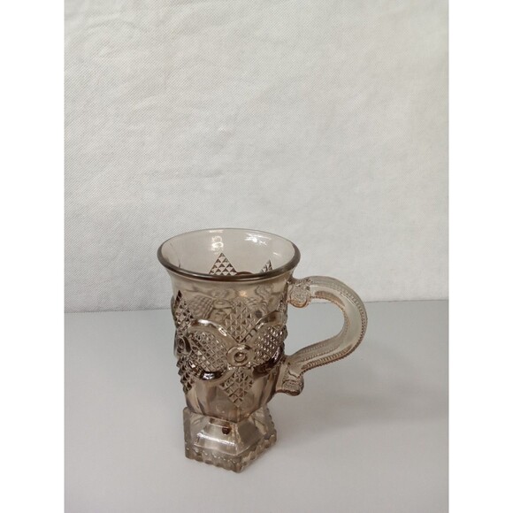 Avon Smoke Brown 1876 Cape Cod Collection Pedestal Coffee Mug Cup Irish Retro - Picture 3 of 9